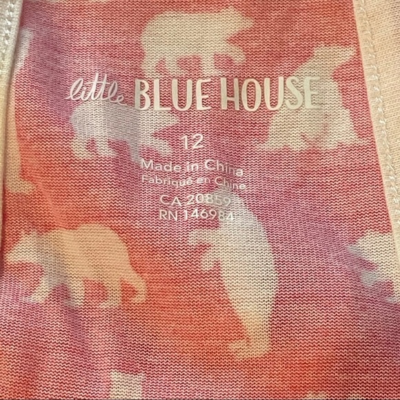 LBH by Hatley Tween Fuchsia Bears Tank Top Pink Size 12 - Picture 12 of 14